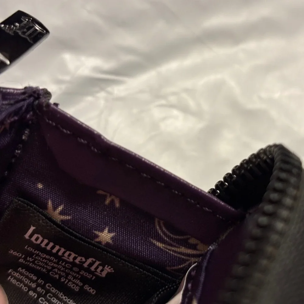 Loungefly Nightmare Before Christmas Women Purple wallet Jack Sally Zero EUC